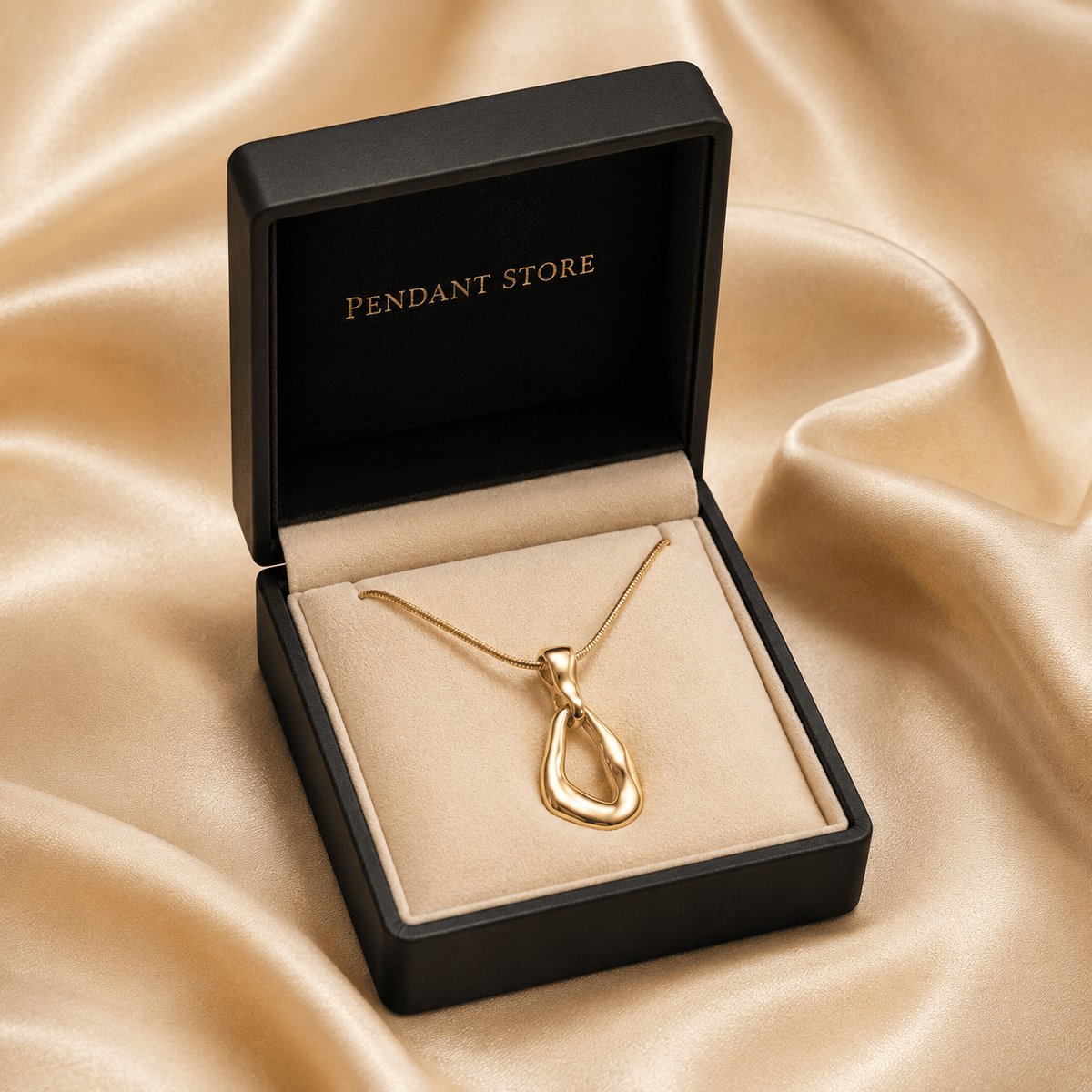 Organic Drop Pendant Necklace - Pendant Store