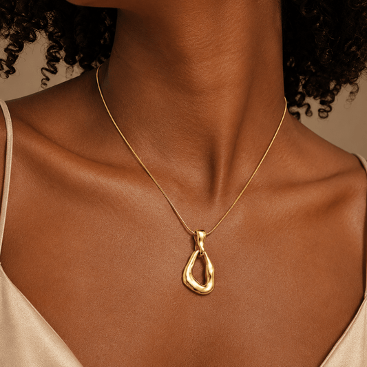 Organic Drop Pendant Necklace - Pendant Store